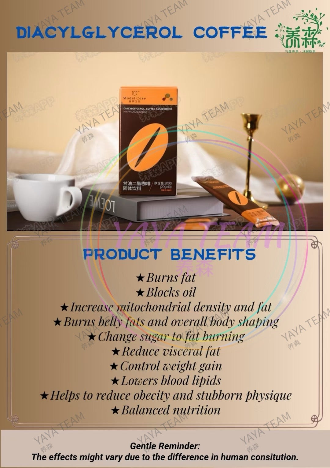 Diacylglycerol Coffee (D coffee)